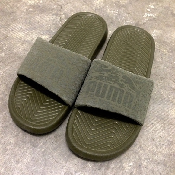 WMNS PUMA POPCAT VR SLIDES OLIVE - Picture 2 of 3